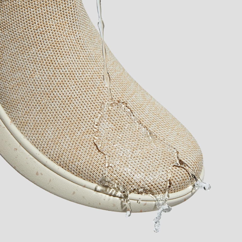 Vivaia Cream Slip-On Sneaker Boots (Urban Boots) - 38